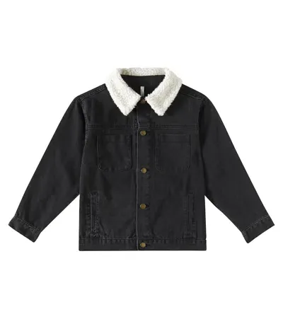 Rylee + Cru Kids' Denim Jacket In Black