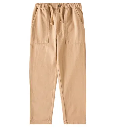 Rylee + Cru Kids' Oliver Cotton Straight Pants In Gold