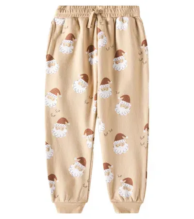 Rylee + Cru Kids' Printed Cotton-blend Sweatpants In Gold