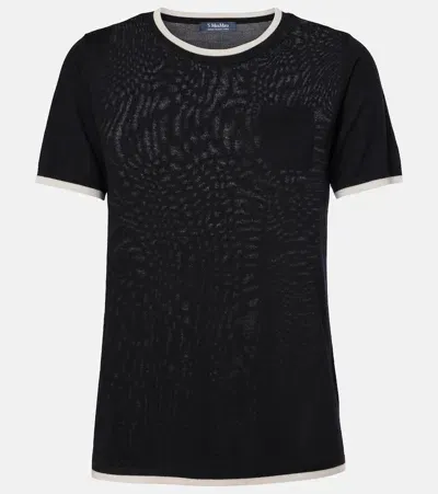 's Max Mara Egidio Wool T-shirt In Black