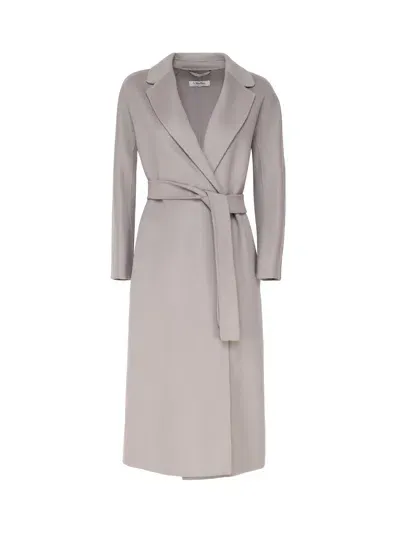 's Max Mara Esturia Dressing Gown Coat In Virgin Wool In Grey