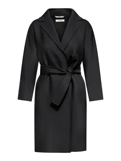 's Max Mara Arona Open Coat In Black