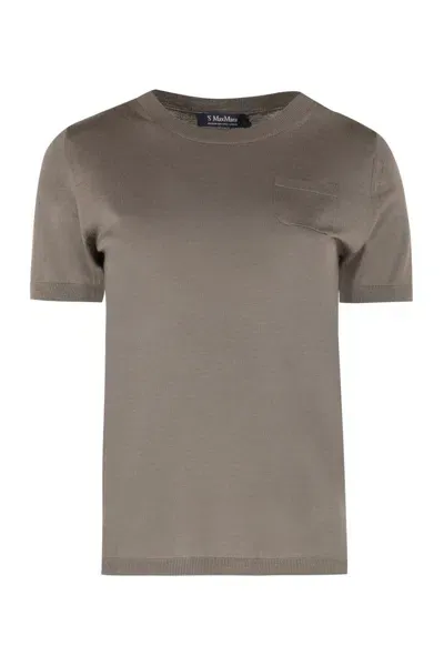 's Max Mara Egidio Wool T-shirt In Green