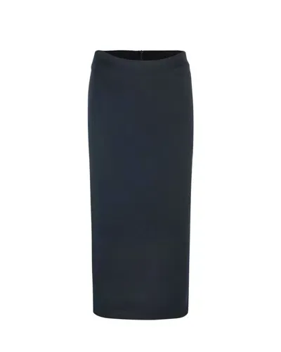 's Max Mara Black Flou Skirt In Scuba Jersey In 001