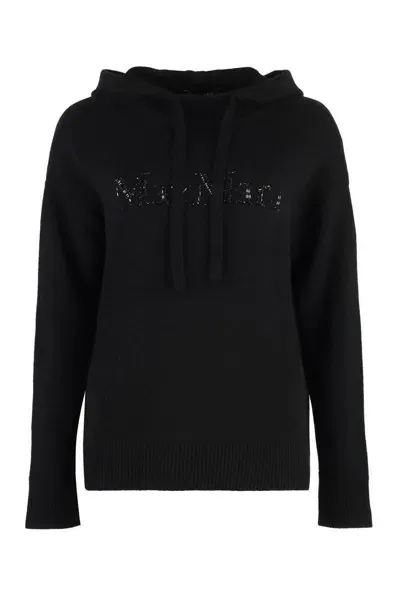 's Max Mara Gorizia Logo Knit Sweatshirt In Schwarz