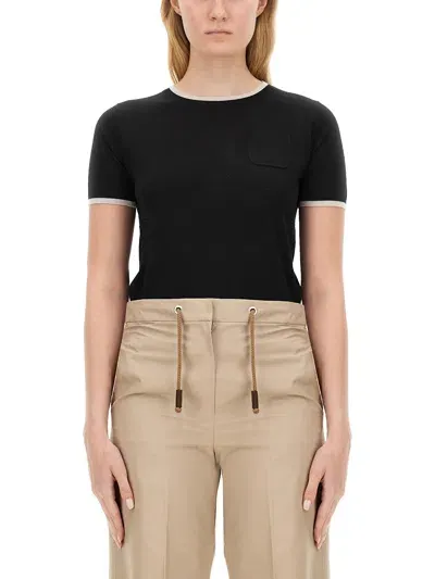 's Max Mara Egidio Short-sleeved T-shirt In Black