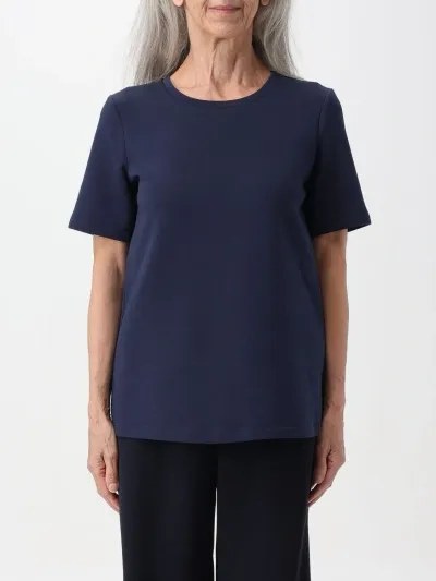 's Max Mara Fianco Logo Embroidered Crewneck T In Blue