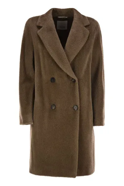 's Max Mara S Max Mara Roseto Alpaca And Wool Midi Coat In Camel