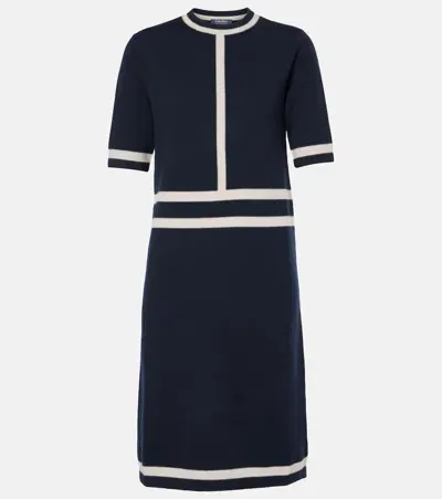 's Max Mara Wool-blend Midi Dress In Multicoloured