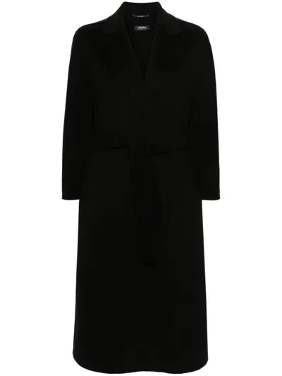 's Max Mara Wool Long Coat In Blue