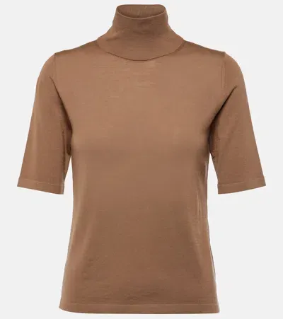 's Max Mara Wool Top In Camel