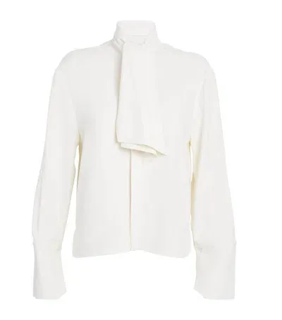 Sa Su Phi Pussybow Blouse In Ivory