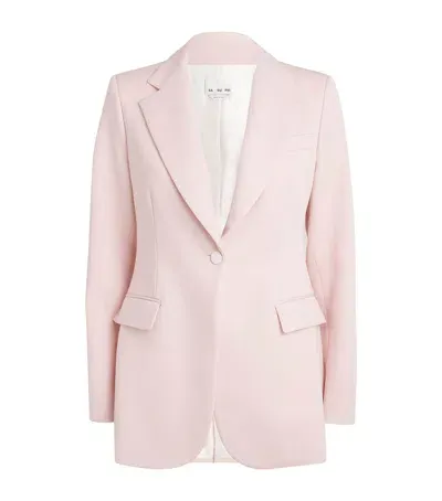 Sa Su Phi Virgin Wool Blazer In Pink