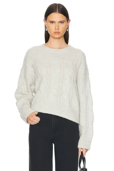 Sablyn Tristan Crewneck Pullover Sweater In Foggy