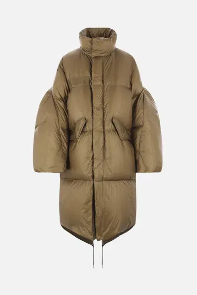 Sacai Coats In Beige