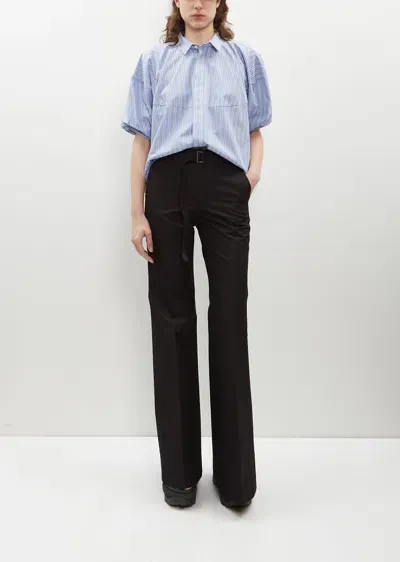 Sacai Cotton Gabardine Pants In Black 001