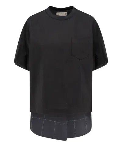 Sacai Top In Black