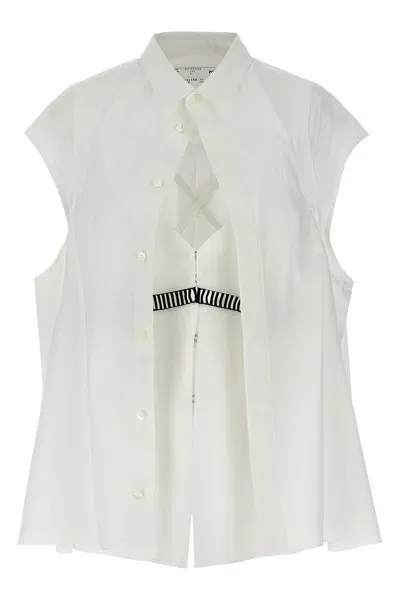 Sacai Overlay Shirt In White