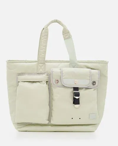 Sacai Porter-yoshida & Co Nylon Tote Bag In Grey