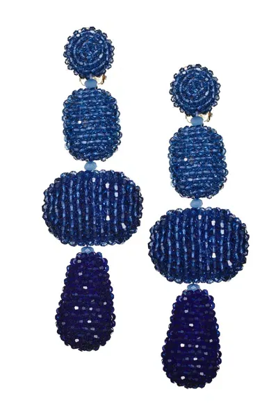 Sachin & Babi Josephine Earrings In Aqua Ombre