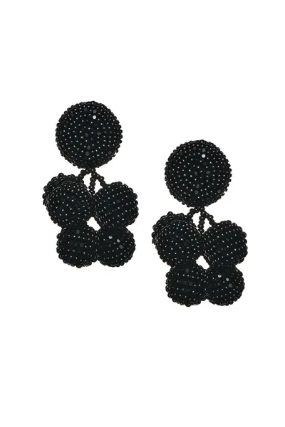 Sachin & Babi Mini Coconuts Earrings In Jet