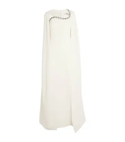 Safiyaa Crystal-embellished Mattia Gown In Ivory