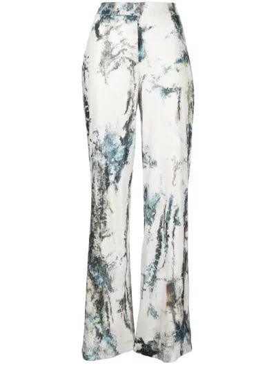 Saiid Kobeisy Sequin Embellished Pants In Multicolour