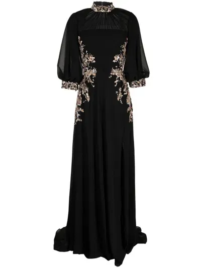 Saiid Kobeisy Sequin-embellishment Long Dress In Black