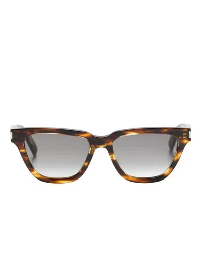 Saint Laurent 462 Sunglasses In Brown