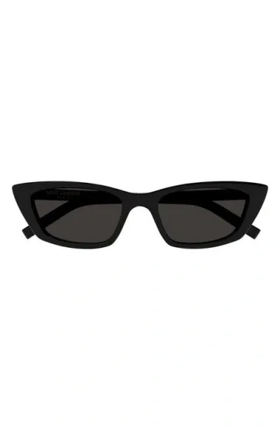 Saint Laurent 52mm Cat Eye Sunglasses In Black