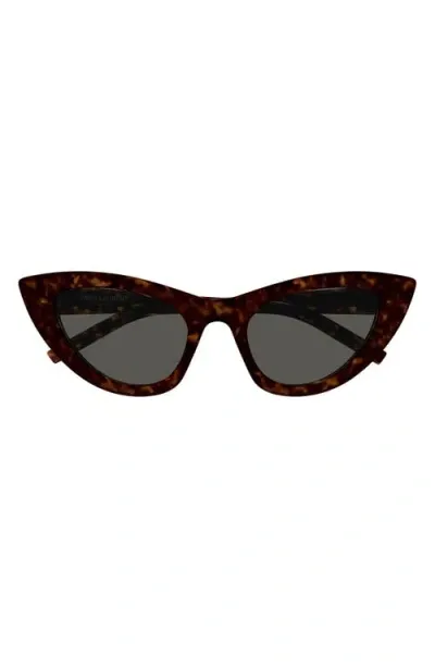 Saint Laurent 52mm Cat Eye Sunglasses In Crl