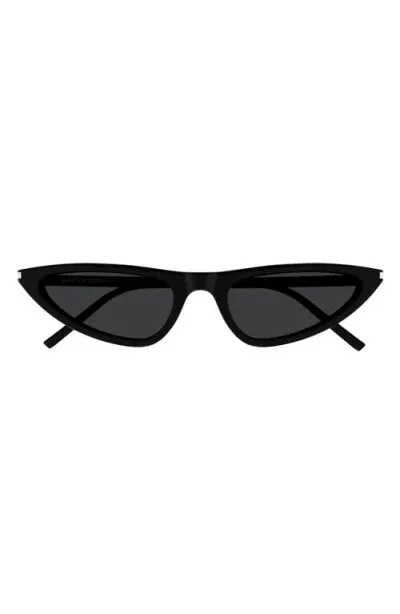 Saint Laurent 55mm Cat Eye Sunglasses In Black