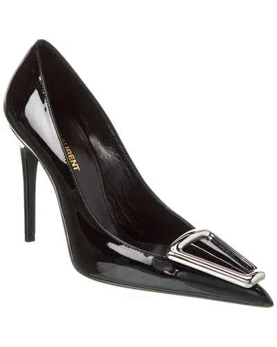 Saint Laurent Avenue 110 Patent Leather Pumps In Black