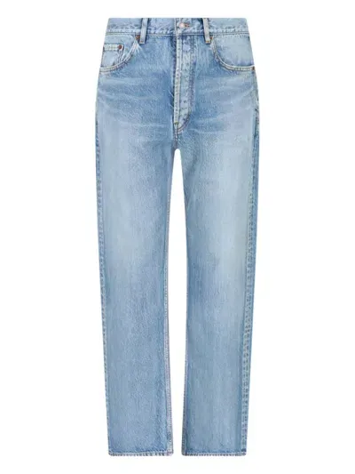 Saint Laurent Baggy Jeans In Blue