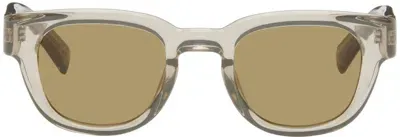 Saint Laurent Beige Sl 675 Sunglasses In Beige-beige-brown