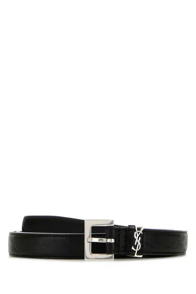 Saint Laurent Belt In Black