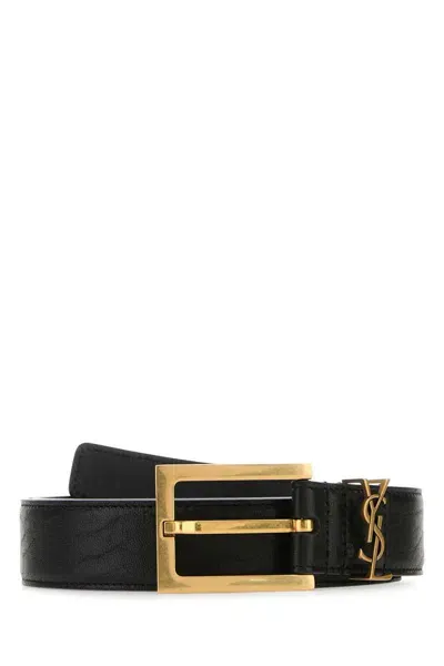 Saint Laurent Belt In Black