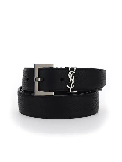 Saint Laurent Belt In Nero