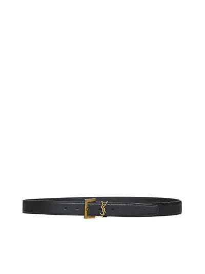 Saint Laurent Belts In Black