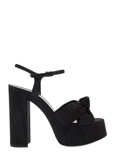 Saint Laurent Bianca 85 Sandal In Black