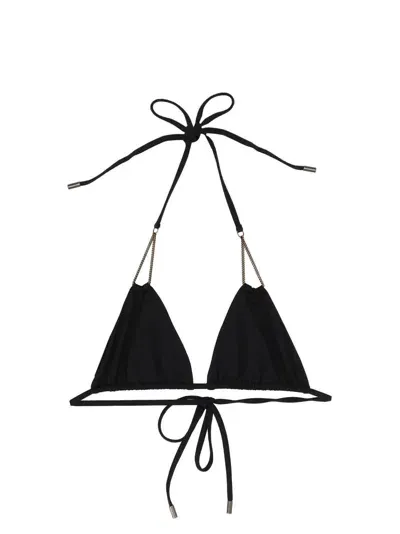 Saint Laurent Bikini Top In Black