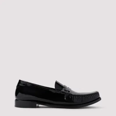 Saint Laurent Black Calf Leather Le Loafer 15 Mocassin