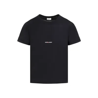 Saint Laurent Black Cotton T-shirt