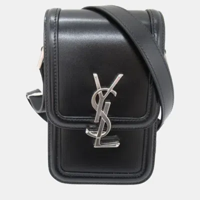 Pre-owned Saint Laurent Black Leather Shoulder Bag