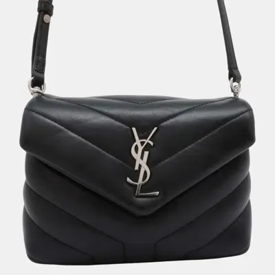 Pre-owned Saint Laurent Black Lulu Toy Shoulder Bag