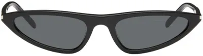 Saint Laurent Black Sl 703 Sunglasses In 001 Black-black-blac