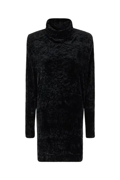 Saint Laurent Black Velvet Dress