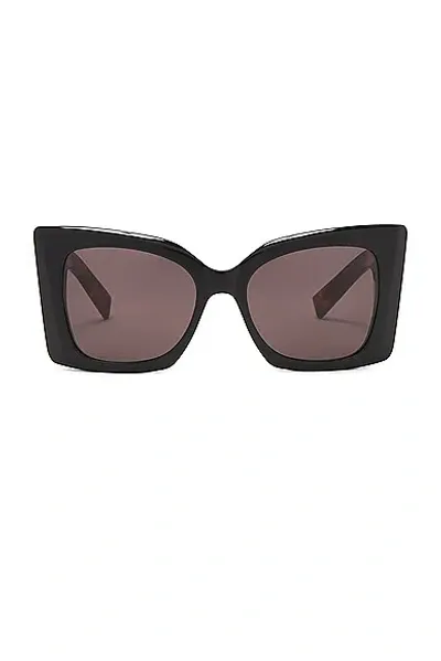 Saint Laurent Blaze Sunglasses In Black & Havana