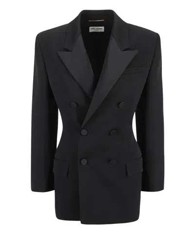 Saint Laurent Blazer In Black