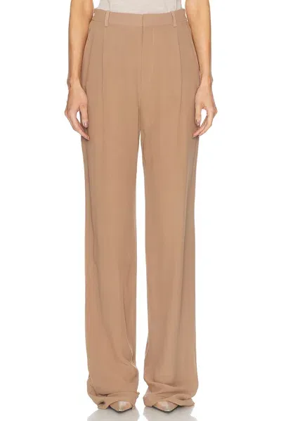 Saint Laurent Bootcut Trouser In Cappuccino